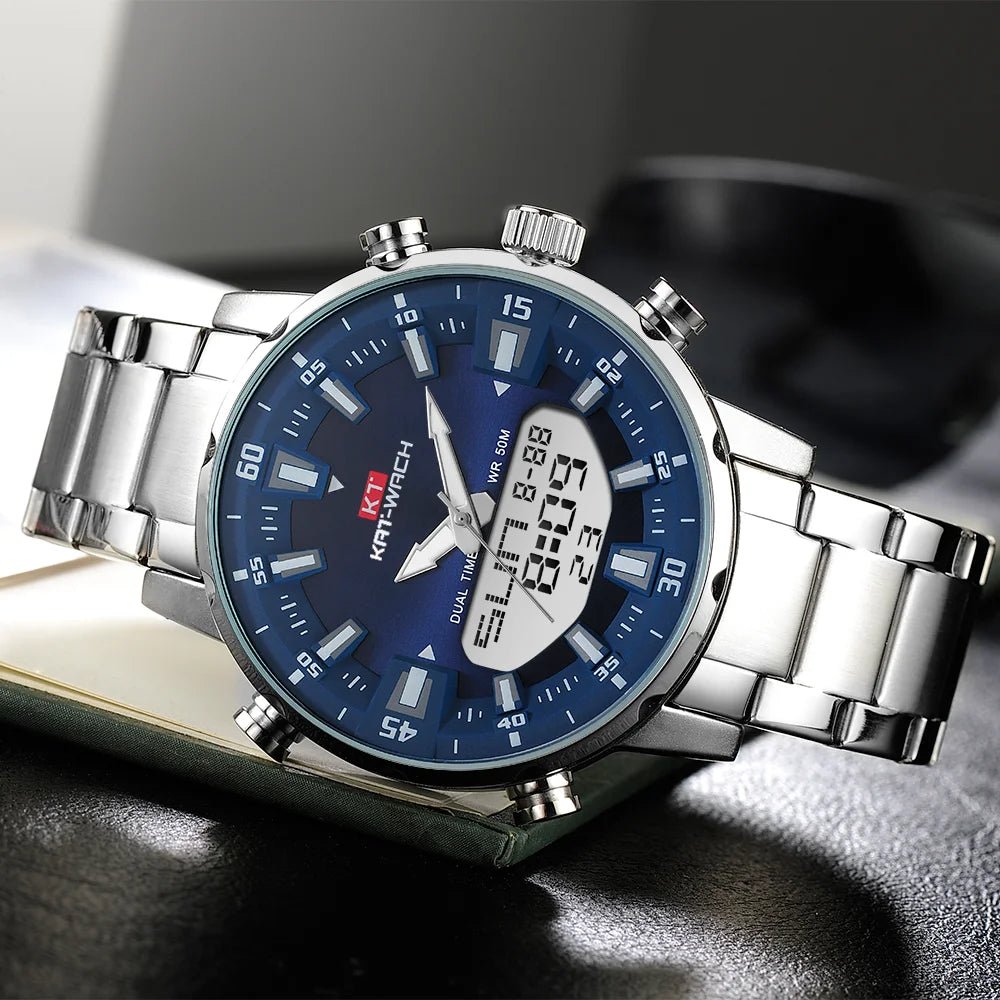 SaneShoppe - KAT - WACH Men Quartz Wrist Watch 2024 High Quality Luxury Original Waterproof Digital Watches