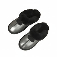 SaneShoppe-KZZO Sheepskin Fur Slippers | Cozy Indoor Winter Shoes for Women