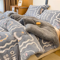 SaneShoppe - Lamb fleece blanket winter super warm quilt autumn spring bedding milk fleece comforter 5kg thickened dormitory single double