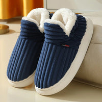 SaneShoppe - Litfun New Fur Slippers For Women Men Winter Furry Fashion Warm Ankles Plush Cozy Slides For Home Indoor Soft Sole Cotton Shoes