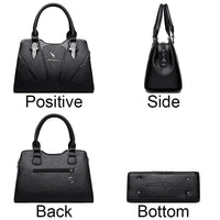 SaneShoppe-2024 Designer Women's Leather Crossbody Bag - Luxury Brand Handbag for Ladies