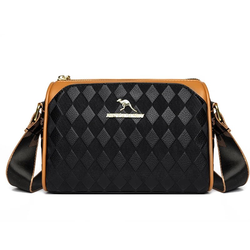 SaneShoppe - Luxury Handbags Women Bags Designer Crossbody Bags for Women Mother Soft Pu Leather Shoulder Purses Handbag Clutch 3 Layers Sac