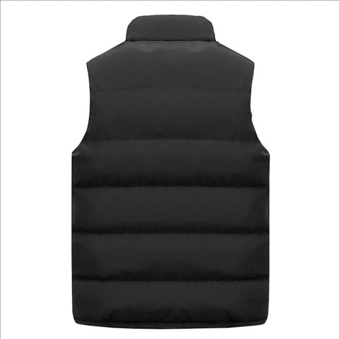 SaneShoppe - Men Casual Fashion Warm Comfortable Sleeveless Jacket Vest Coat Autumn Winter Mandarin Collar Sports Men Vest Outerwear