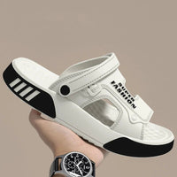 SaneShoppe - Men Slippers Summer EVA Soft - soled Platform Slides Sandals Indoor Outdoor Walking Beach Shoes Flip Flops Mens Home Shoes