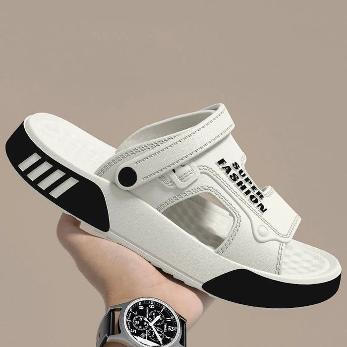 SaneShoppe - Men Slippers Summer EVA Soft - soled Platform Slides Sandals Indoor Outdoor Walking Beach Shoes Flip Flops Mens Home Shoes