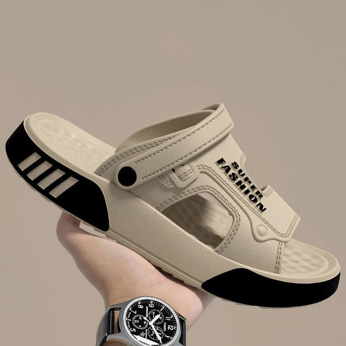 SaneShoppe - Men Slippers Summer EVA Soft - soled Platform Slides Sandals Indoor Outdoor Walking Beach Shoes Flip Flops Mens Home Shoes