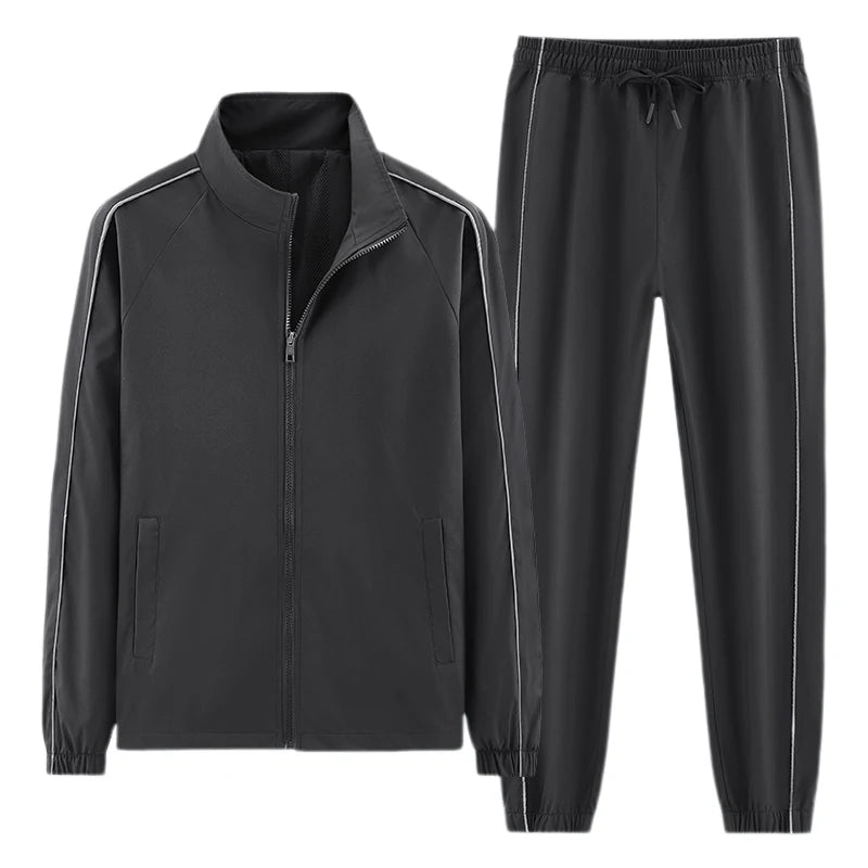 SaneShoppe-Men's Casual Tracksuit Set Spring Autumn Sportswear