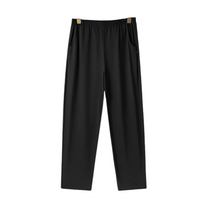 SaneShoppe - Men's Cotton Pajama Pants with Pockets, Elastic Waist, Large Size