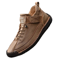 SaneShoppe - Men's Handmade Casual Shoes Low - Top Fashionable Comfortable All - Season Large Size Men's Footwear
