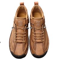 SaneShoppe - Men's Handmade Casual Shoes Low - Top Fashionable Comfortable All - Season Large Size Men's Footwear