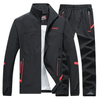 SaneShoppe - Men's Sportswear Autumn 2 Piece Sets Sports Suit men Jacket+Pant Sweatsuit Male Jogging basketball TrainingTracksuit clothing