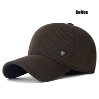 SaneShoppe-Men's Adjustable Winter Baseball Cap with Ear Flaps