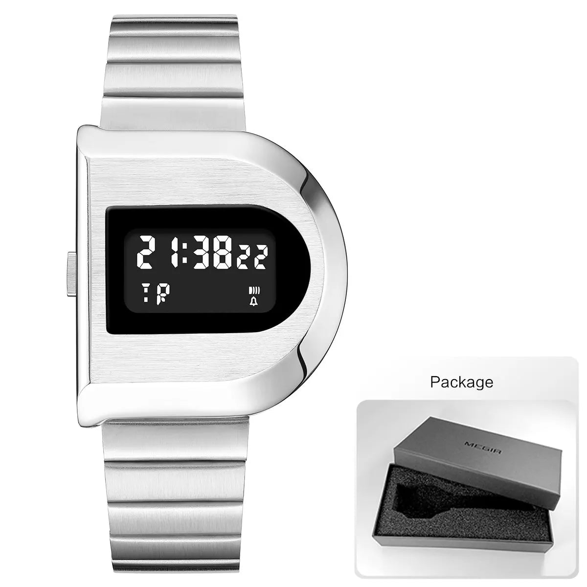 SaneShoppe - Multifunctional Sports Digital Watches Men with Alarm Week Stopwatch Countdown Backlight Unisex Couple Electronic Wristwatch