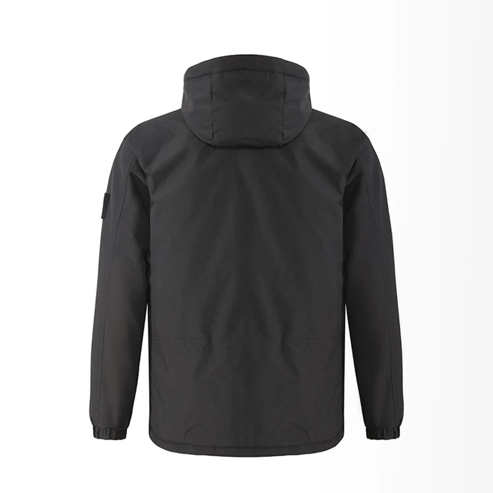 SaneShoppe-Smart Heating Jacket Men USB Electric Heated Coat Windproof Warm Outdoor