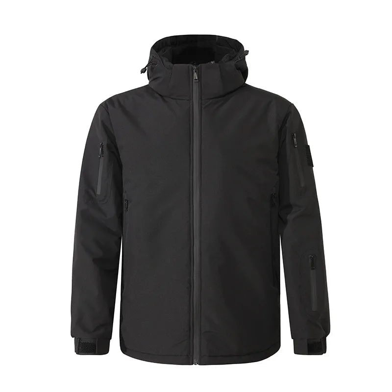 SaneShoppe-Smart Heating Jacket Men USB Electric Heated Coat Windproof Warm Outdoor