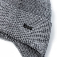 SaneShoppe - New Men Winter Hat Add Fleece Warm Earflap Cap Stylish Soft Beanie Hat For Male Outdoor Thicken Ski Sports Knitted Hat
