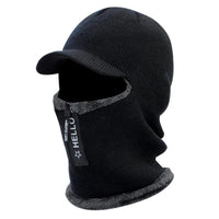 SaneShoppe - New Men Winter Warm Wool Hat Outdoor Ear Protection Hats Warm Thick Bicycle Knitted Capd Scarf Windproof Visors Cap