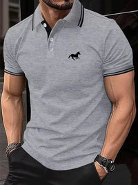 SaneShoppe-Men's Classic Polo Shirt Short Sleeve Summer Top S-3XL Casual Button Lapel