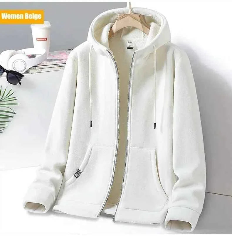 Outdoor Polar Fleece Hoodie Jacket for Men and Women