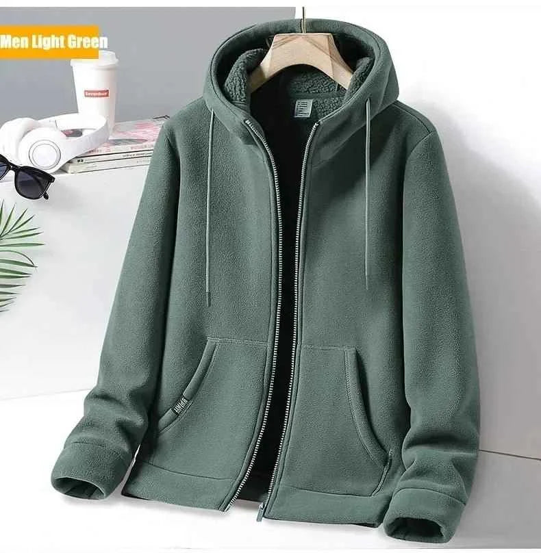 Outdoor Polar Fleece Hoodie Jacket for Men and Women
