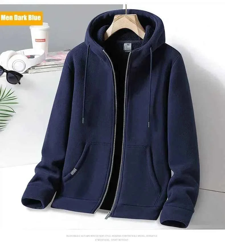 Outdoor Polar Fleece Hoodie Jacket for Men and Women