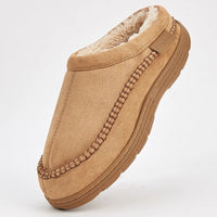 SaneShoppe-Designer Faux Suede Men's House Slippers - Cozy Indoor Shoes