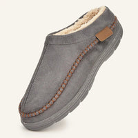 SaneShoppe-Designer Faux Suede Men's House Slippers - Cozy Indoor Shoes
