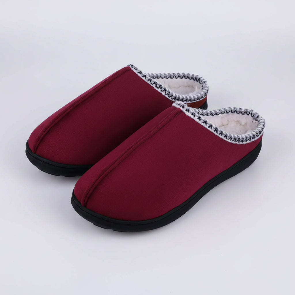 SaneShoppe-Warm Winter Women's Flat Slippers with Memory Foam and Anti-Slip Sole