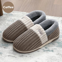 SaneShoppe-Warm Fuzzy Slippers for Men and Women - Non-slip Plush Indoor Shoes