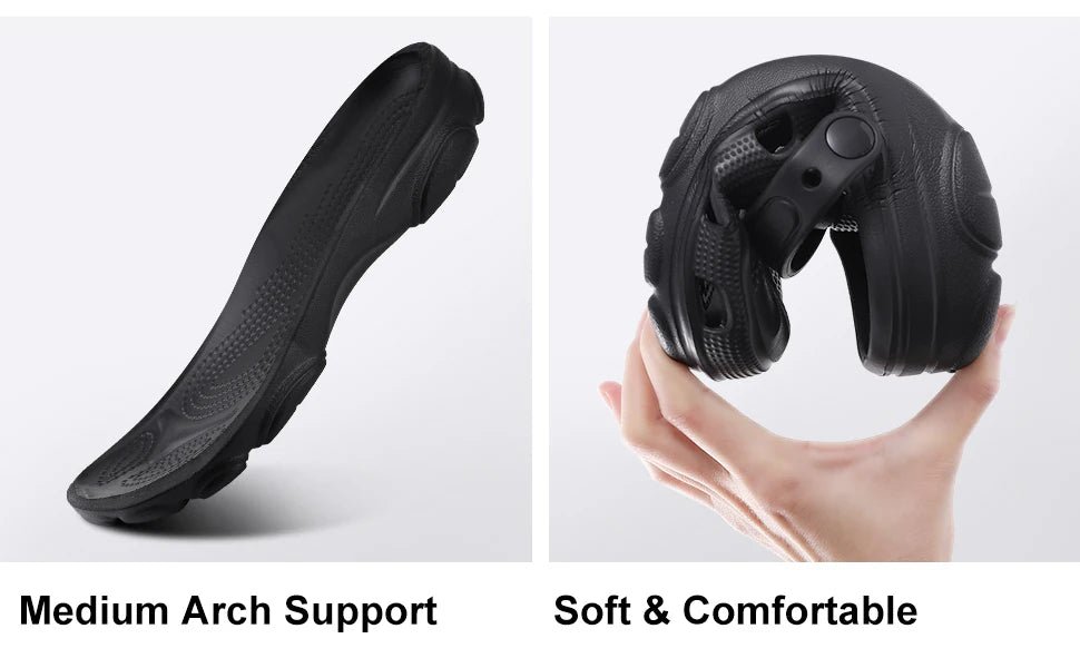 SaneShoppe - Smile Pop Casual Men Clogs Slippers Band Summer Slippers Outdoor Non - slip Beach Cozy Men Shoes Soft EVA Home Breathable Slippers