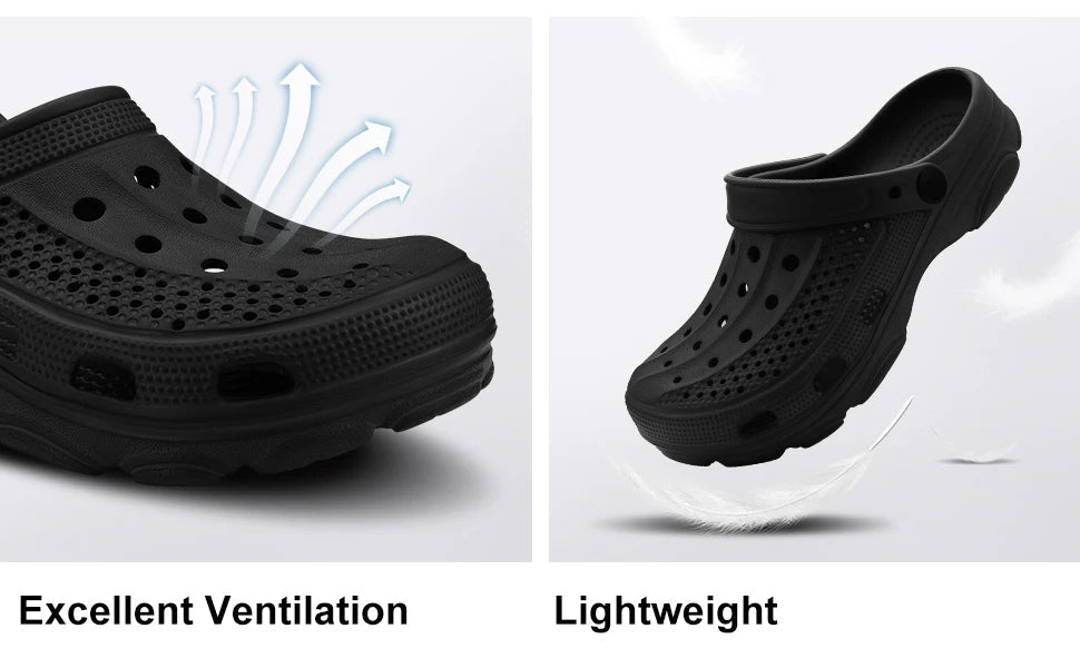 SaneShoppe - Smile Pop Casual Men Clogs Slippers Band Summer Slippers Outdoor Non - slip Beach Cozy Men Shoes Soft EVA Home Breathable Slippers