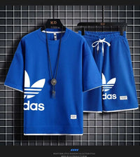 SaneShoppe-Men's Summer 2025 Basketball Sportswear Set: Short-sleeved Tee + Shorts Two-piece
