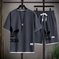 SaneShoppe-Men's Summer 2025 Basketball Sportswear Set: Short-sleeved Tee + Shorts Two-piece