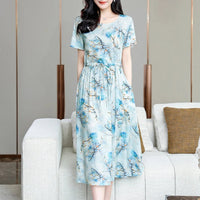 SaneShoppe - Summer Clothes Women Short sleeve plus size Dress For Women print Dress women dresses vestidos de mujer casual verano