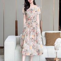 SaneShoppe - Summer Clothes Women Short sleeve plus size Dress For Women print Dress women dresses vestidos de mujer casual verano