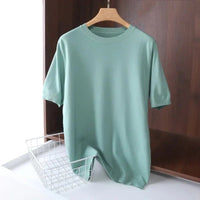 SaneShoppe-Men's Superfine Merino Wool T-Shirt - Breathable O-Neck Tee