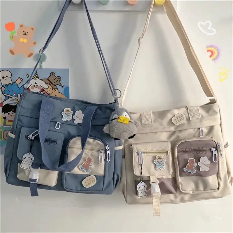 SaneShoppe - Waterproof Canvas Women Handbags Shoulder Bags Nylon Ladies Tote Messenger Bag Oxford Handbag Cross body Bags for Girls Satchels