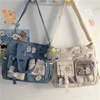 SaneShoppe - Waterproof Canvas Women Handbags Shoulder Bags Nylon Ladies Tote Messenger Bag Oxford Handbag Cross body Bags for Girls Satchels