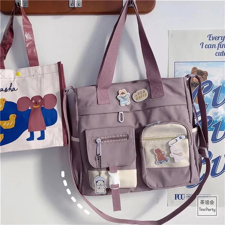 SaneShoppe - Waterproof Canvas Women Handbags Shoulder Bags Nylon Ladies Tote Messenger Bag Oxford Handbag Cross body Bags for Girls Satchels