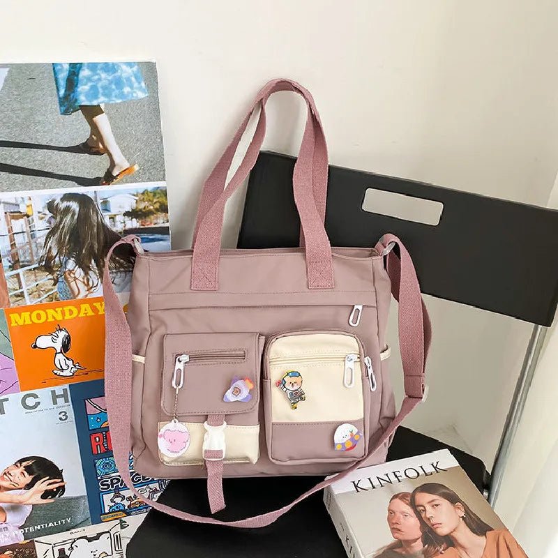 SaneShoppe - Waterproof Canvas Women Handbags Shoulder Bags Nylon Ladies Tote Messenger Bag Oxford Handbag Cross body Bags for Girls Satchels