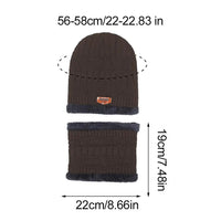 SaneShoppe - Winter Beanie Hat With Scrafs For Men Knitted Hat Winter Cap Beanie Women Thick Wool Neck Scarf Cap Balaclava Mask Bonnet Hats