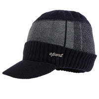 SaneShoppe - Winter Hats For Men Skullies Beanie Hat Winter Cap Men Women Wool Scarf Caps Set Balaclava Mask Gorras Bonnet Knitted Hat