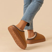SaneShoppe-Fuzzy Fur Winter Slippers for Women and Men - Indoor Outdoor Comfort