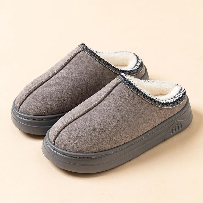 SaneShoppe-Fuzzy Fur Winter Slippers for Women and Men - Indoor Outdoor Comfort