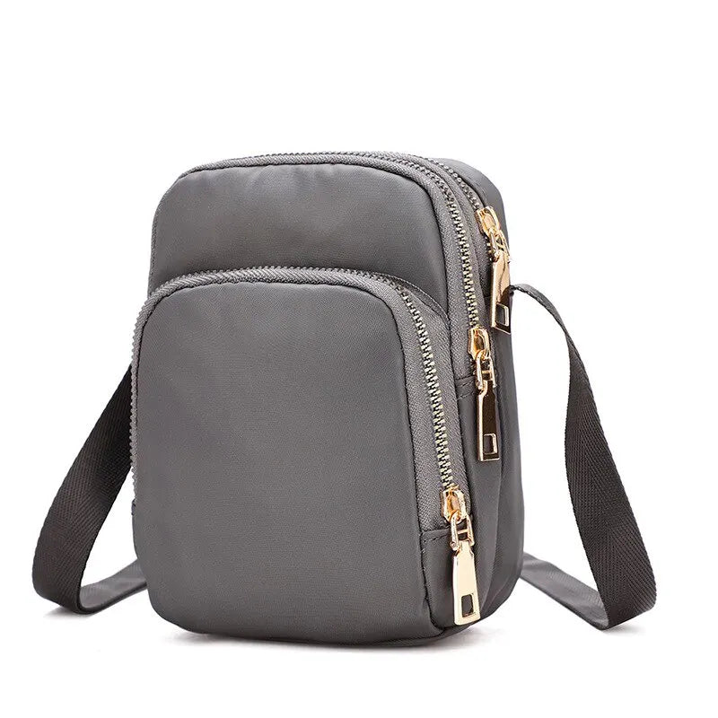 SaneShoppe - Women Bag Waterproof Shoulder Bag Crossbody Zipper Mobile Phone Lady Female Multifunction Handbag Wrist Purse Womens Pouch