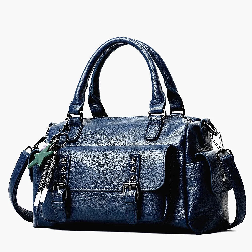 SaneShoppe-Stylish Faux Leather Crossbody Bag - Chic Gift for Her - Trendy Shoulder Tote for Women
