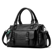 SaneShoppe-Stylish Faux Leather Crossbody Bag - Chic Gift for Her - Trendy Shoulder Tote for Women