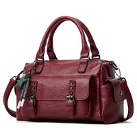 SaneShoppe-Stylish Faux Leather Crossbody Bag - Chic Gift for Her - Trendy Shoulder Tote for Women