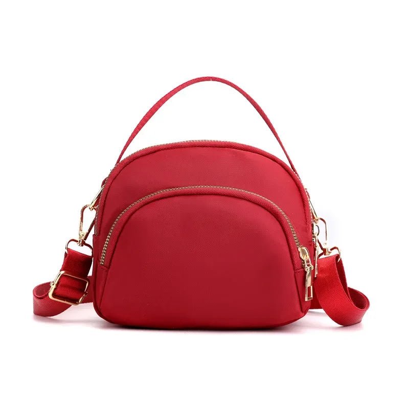 SaneShoppe - Women Handbag and Purse 2025 New Designer 3 Layers Large Capacity Shoulder Bags Lady Crossbody Bag Sweet Red Black Bolso Mujer