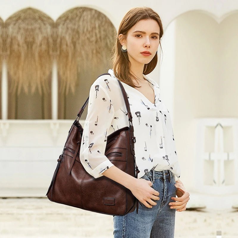 SaneShoppe - Women Handbags Female Designer Brand Shoulder Bags for Travel Weekend Outdoor Feminine Bolsas Leather Large Messenger bag Winter
